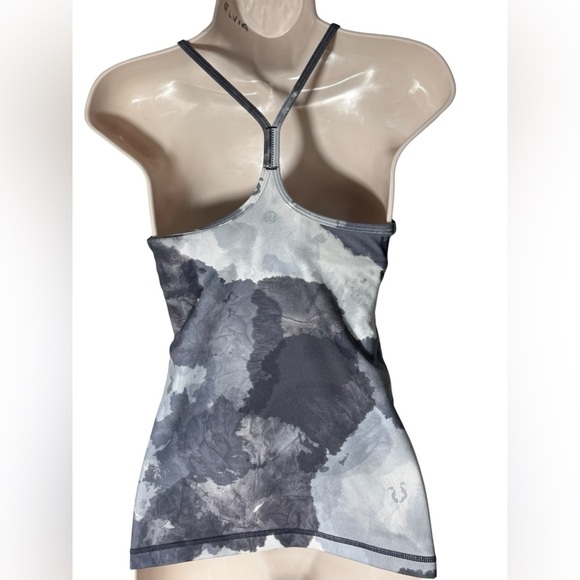Lululemon Power Y Tank *Everlux Black and white Size 4 - Picture 7 of 12